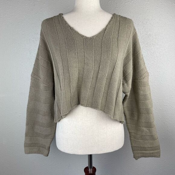 Don’t Ask Why Cropped Sweater Top One Size EUC - Picture 1 of 6